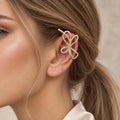 Gold Butterfly Ear Cuff – No Piercing Ear Wrap for Women